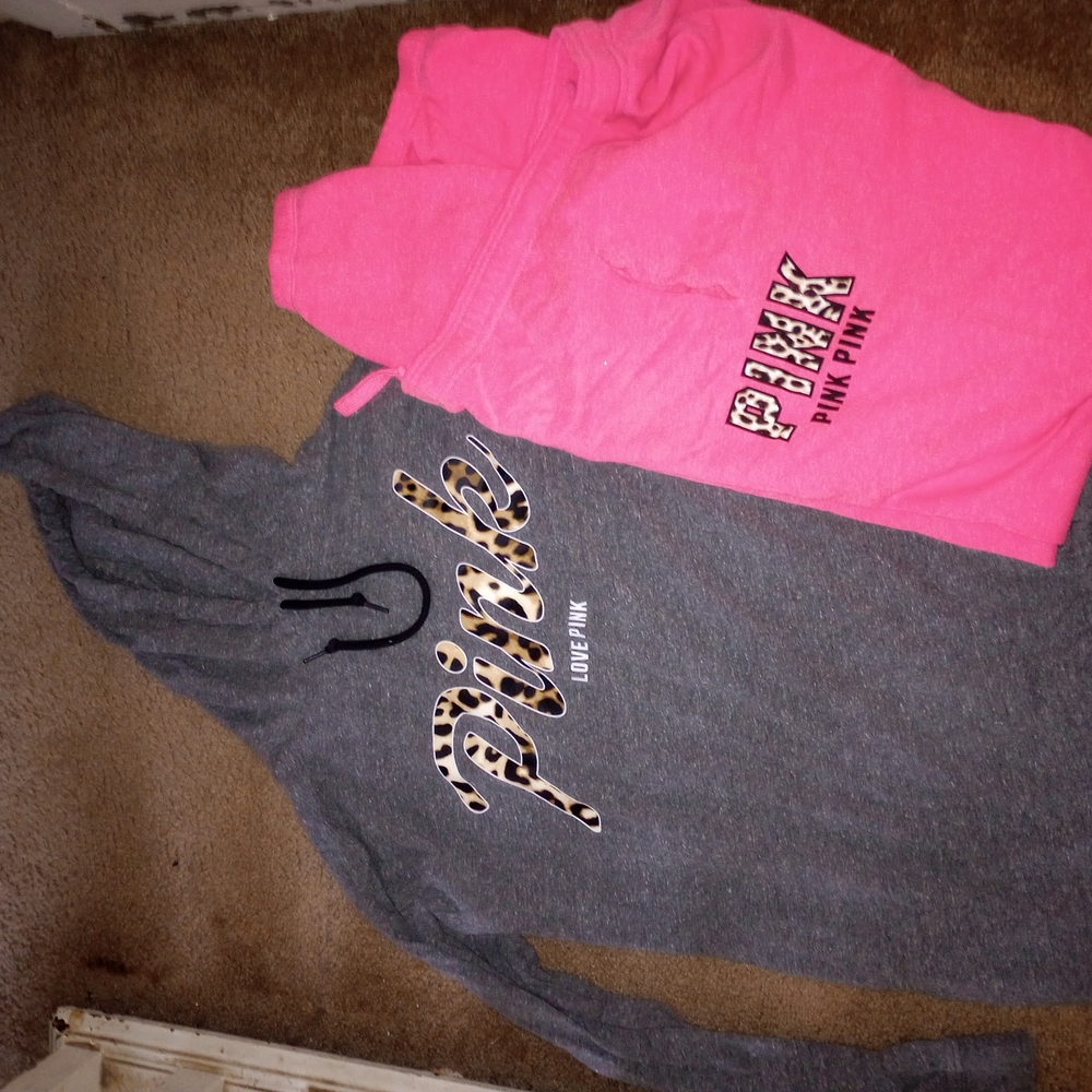 Victoria's Secret Pink Hoodie Sweats Sweatpants Lounge VS Cheecha Leopard